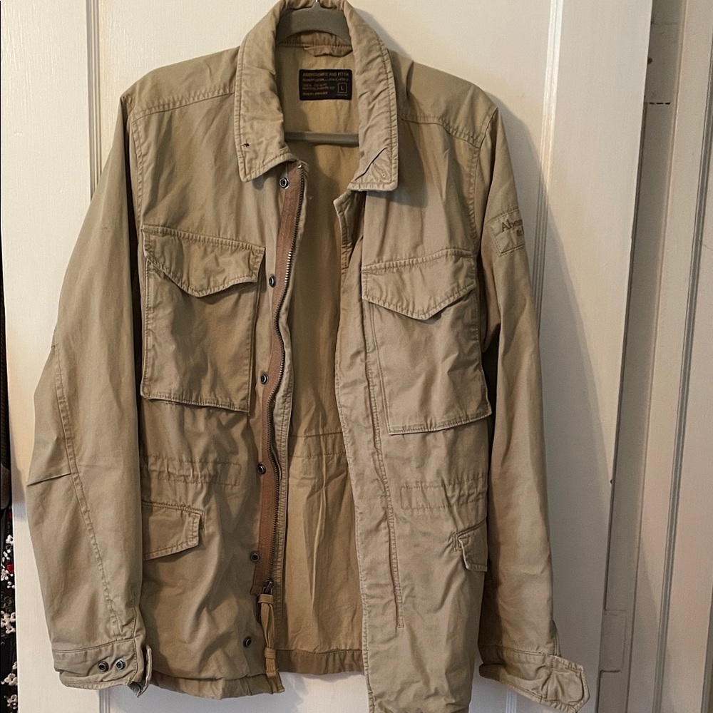 Abercrombie & Fitch Khaki Military Jacket